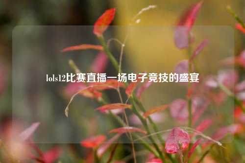 lols12比赛直播一场电子竞技的盛宴