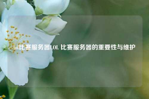 lol比赛服务器LOL 比赛服务器的重要性与维护