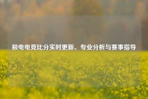 极电电竞比分实时更新、专业分析与赛事指导