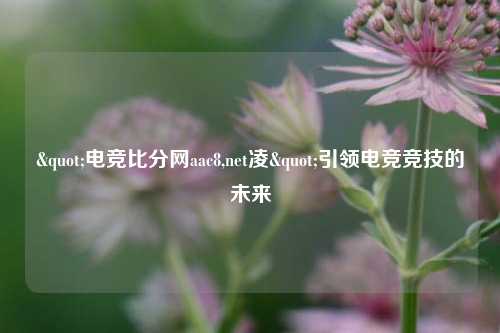 "电竞比分网aac8,net凌"引领电竞竞技的未来
