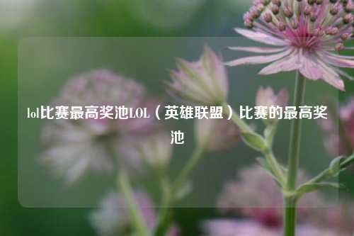 lol比赛最高奖池LOL（英雄联盟）比赛的最高奖池