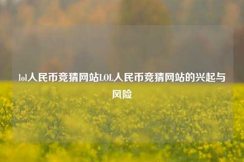lol人民币竞猜网站LOL人民币竞猜网站的兴起与风险