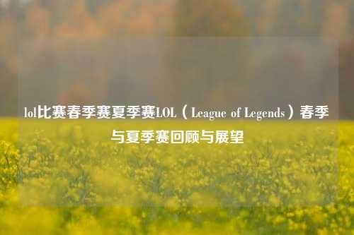 lol比赛春季赛夏季赛LOL（League of Legends）春季与夏季赛回顾与展望
