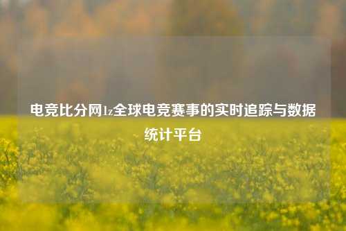 电竞比分网1z全球电竞赛事的实时追踪与数据统计平台