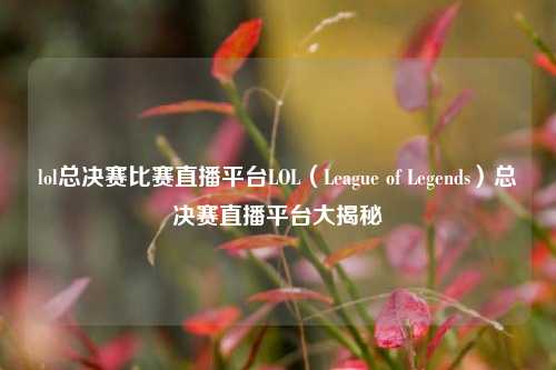 lol总决赛比赛直播平台LOL（League of Legends）总决赛直播平台大揭秘