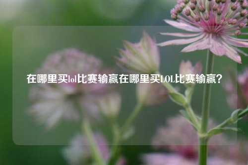 在哪里买lol比赛输赢在哪里买LOL比赛输赢？
